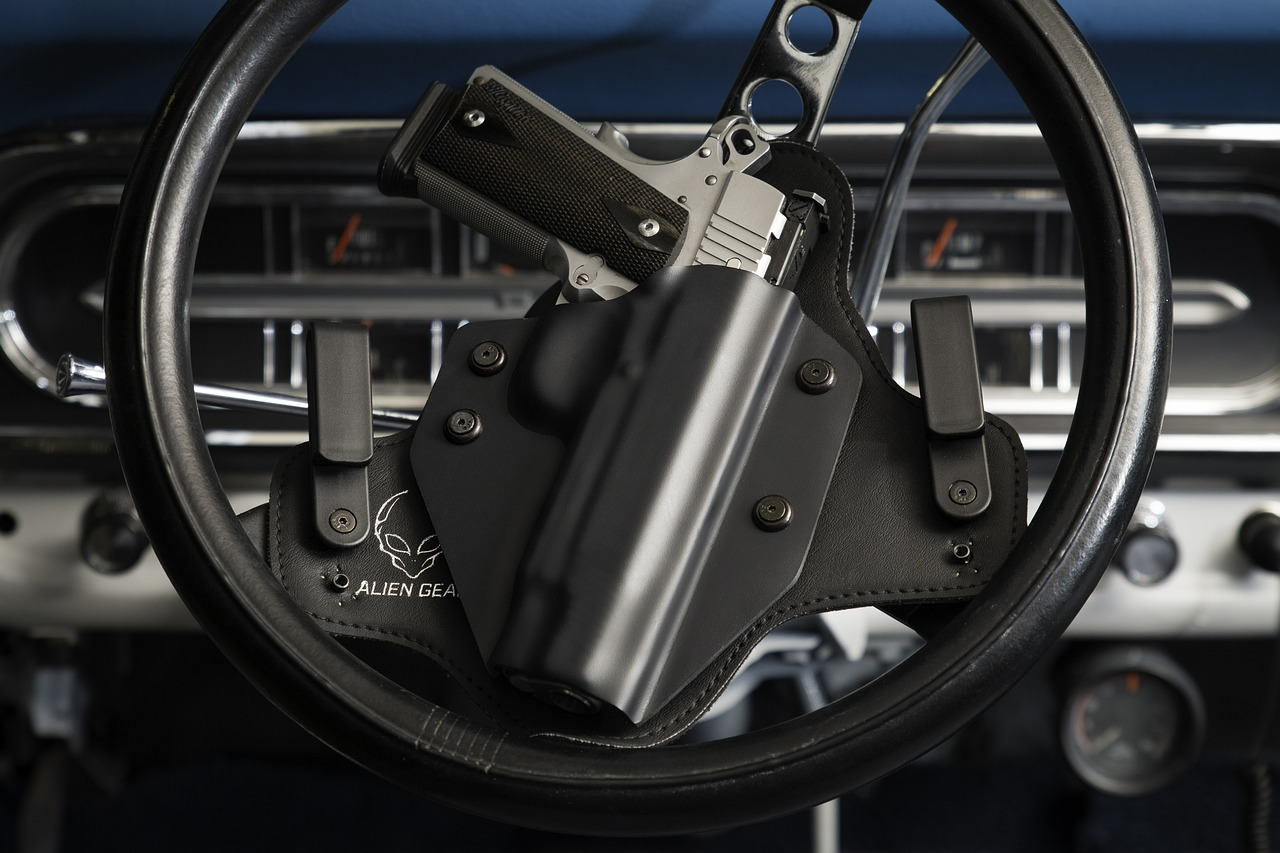 lockable car gun holster