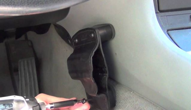 hidden gun holster for car