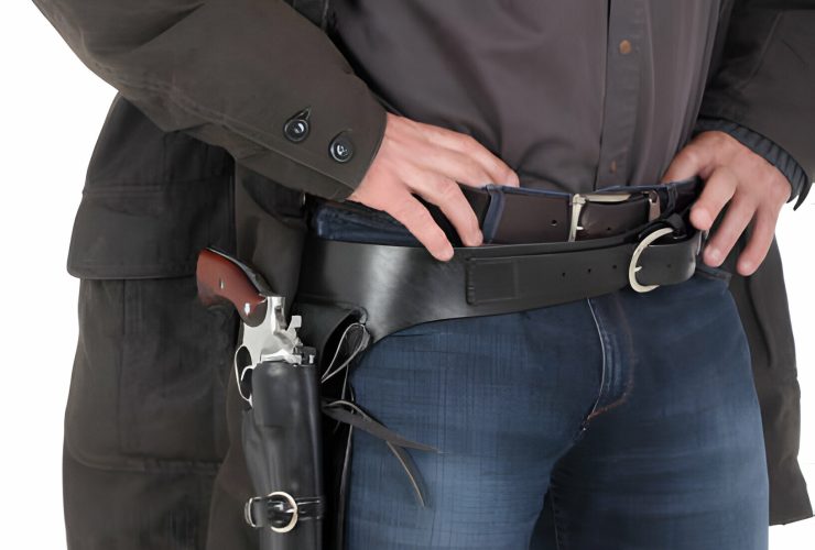 leather gun holsters belt